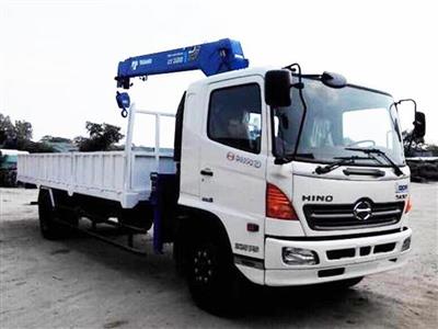 Xe tải Hino gắn cẩu tự hành Tadano 5 tấn